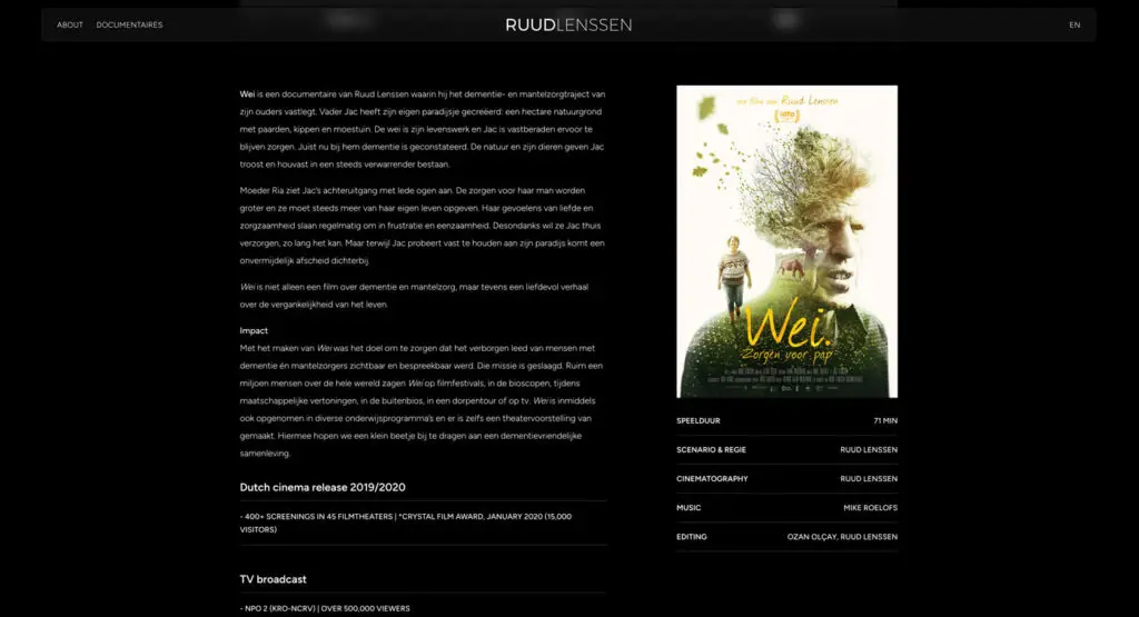 ruud lenssen wei docu